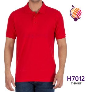 Red T-Shirt 7012-Polo-T-shirts-Collar-T-shirts-in-hyderabad