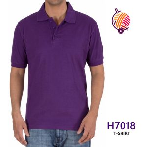 Purple T-Shirt 7018-Polo-T-shirts-Collar-T-shirts-in-hyderabad