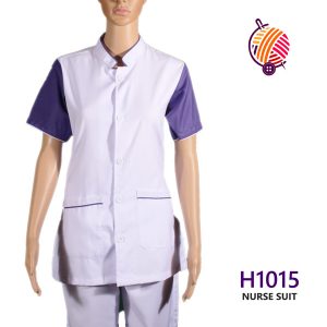 White & Purple Nurse Uniforms