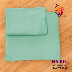 Pista Green Hospital Bed Sheet With Pillow Cover