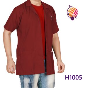 Maroon Lab Coat H1005