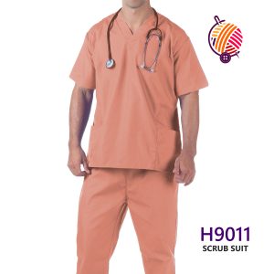 Lite Orange Scrub Suits ot gown